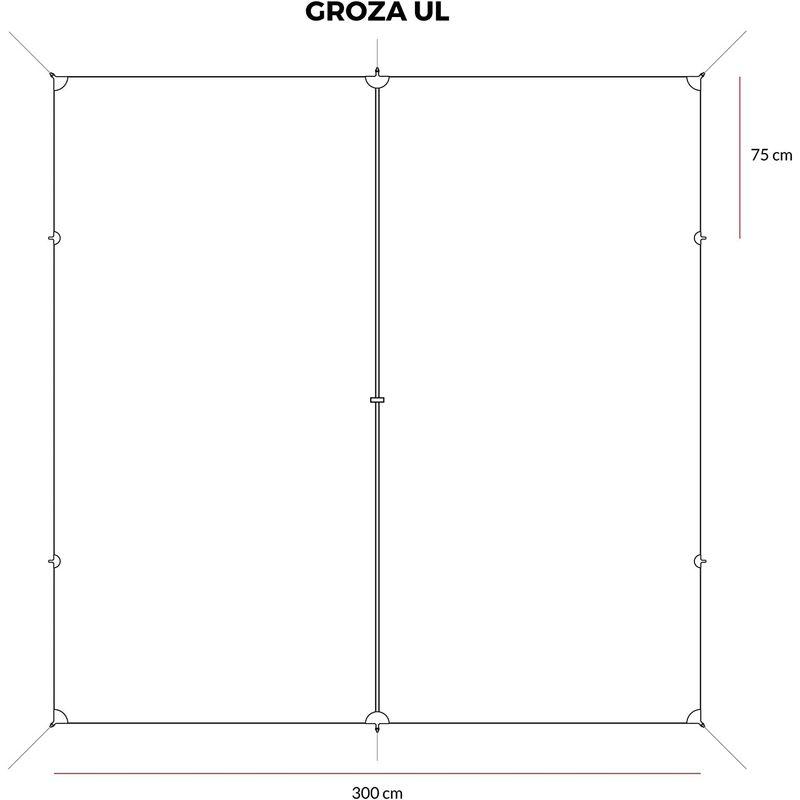 Lesovik タープ GROZA グローザ クロコダイルグリーン 3x3 正方形 スクエア (GROZA (正方形) - Crocodil GROZA グローザ 正方形