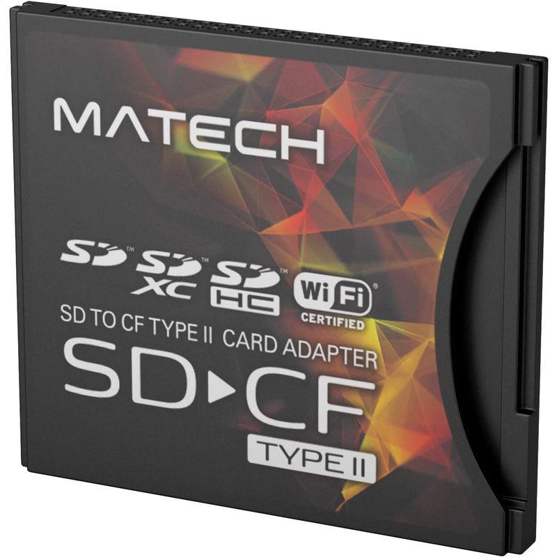 MATECH CFカード アダプタ SDカード から コンパクトフラッシュカード TypeI (タイプ1) 高速 変換 WiFi SD対応