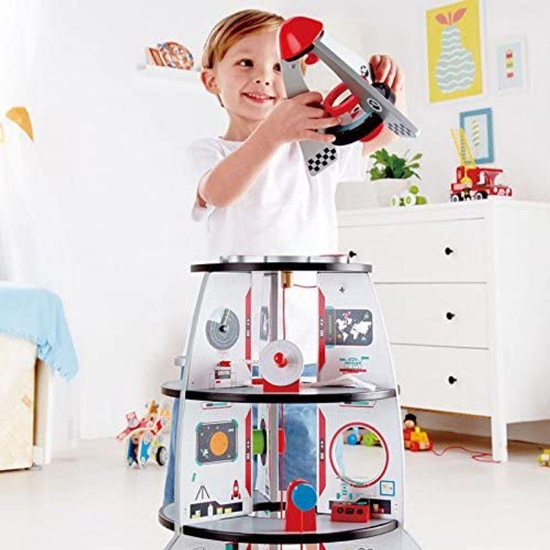 おもちゃ 【生産終了/希少】Hape ハペ 大きな宇宙探検ロケット E3021