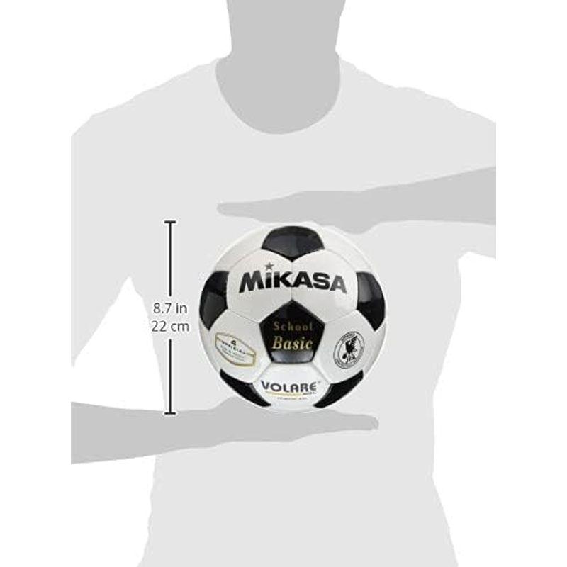 ミカサ(MIKASA) サッカーボール 4号 日本サッカー協会 検定球 (小学生用) ホワイト/ブラック SVC402SBC-WBK 推奨内｜kdline｜09