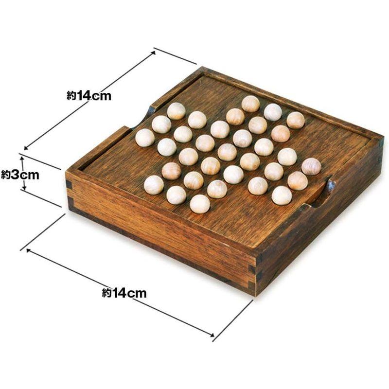 MIFO ペグソリティア 木製ボードパズル 一人遊び クラシックパズル ボードゲーム 暇つぶし 大人も子供も 発想力 思考判断力 木製オンリ｜kdline｜03
