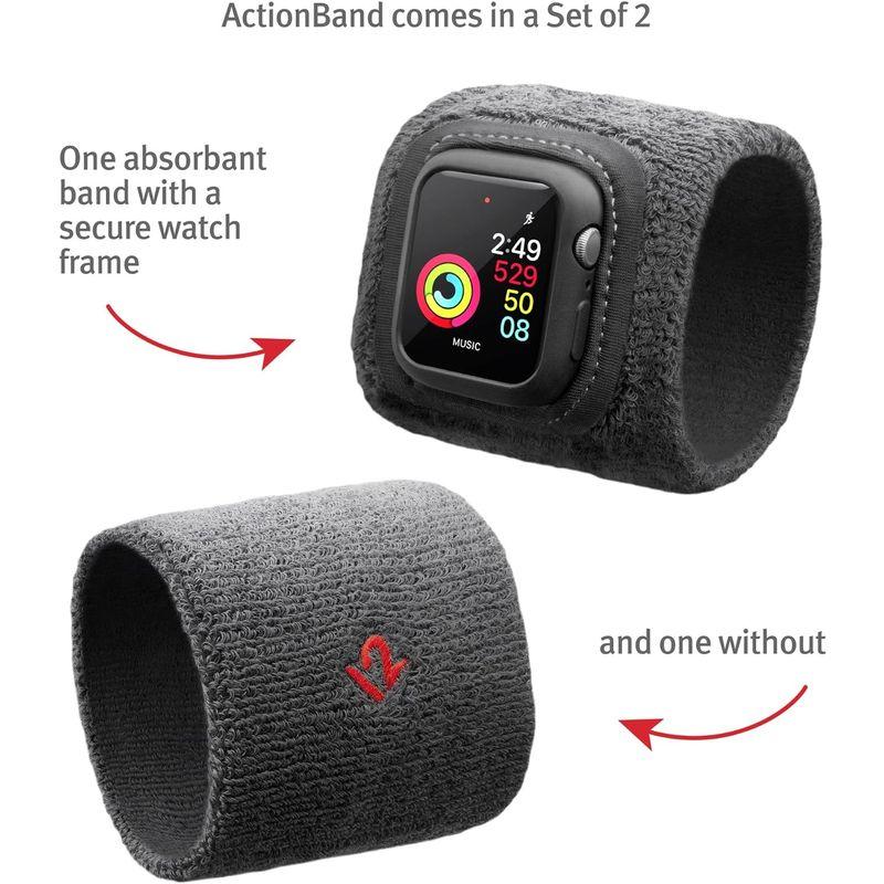 Twelve South ActionBand for Apple Watch 45mm | スポーツやアクティビティ中の手首保護用スウェッ｜kdline｜07