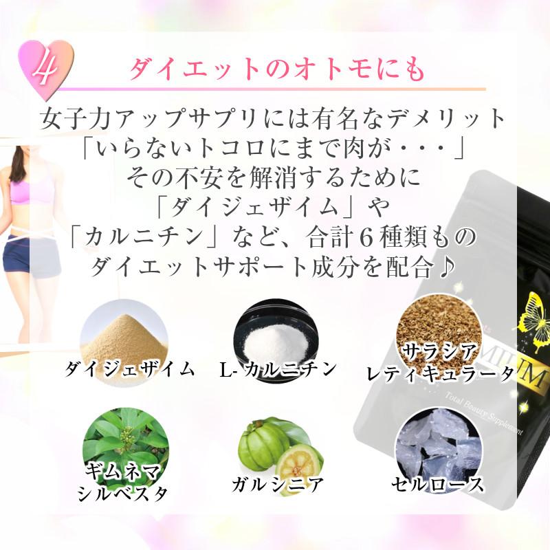 バスト 女子力 アップ サプリメント バストケア サプリ 小悪魔スイーツプレミアム 30日分 90粒 | ブランド登録なし | 10