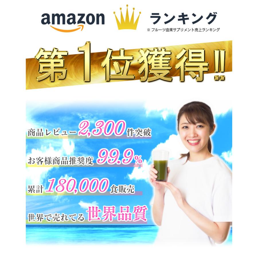 ダイエット 青汁 酵素 子供 人気 スピルリナ フルーツ青汁 果物仕立ての酵素青汁 ジュースクレンズ  ファスティング 30包入 30日分目安 | ブランド登録なし | 02