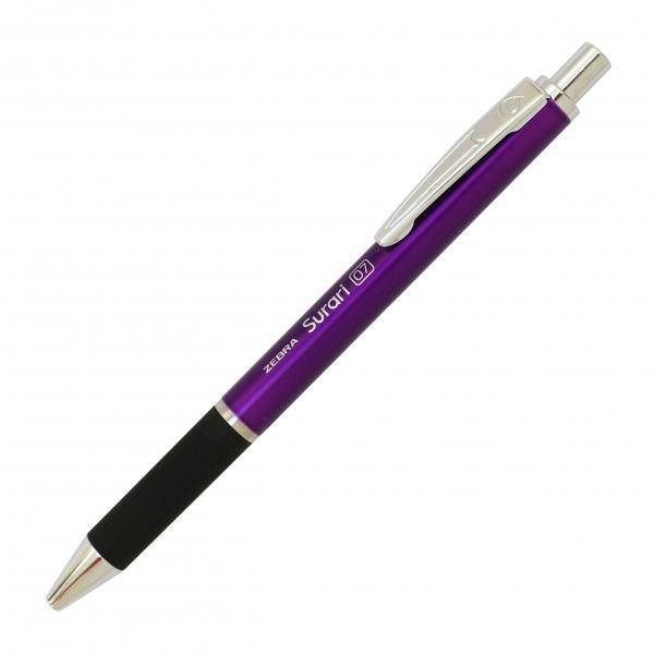 スラリ300 ボールペン0.7mm 紫軸 黒インク BA38-PU : 文具・文房具
