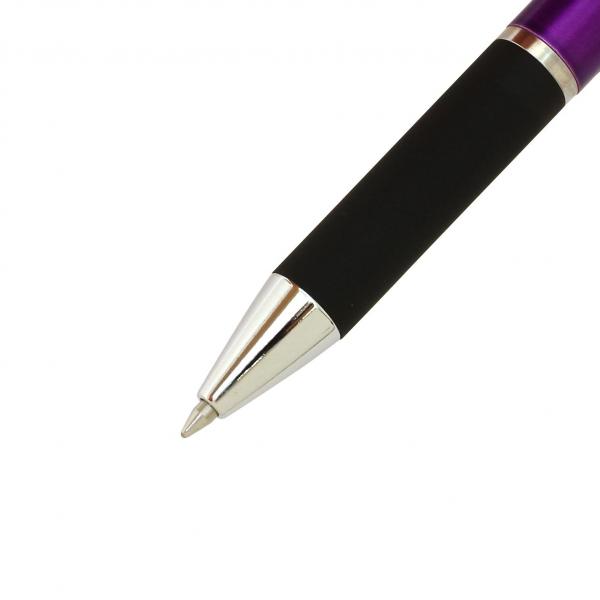 スラリ300 ボールペン0.7mm 紫軸 黒インク BA38-PU : 文具・文房具