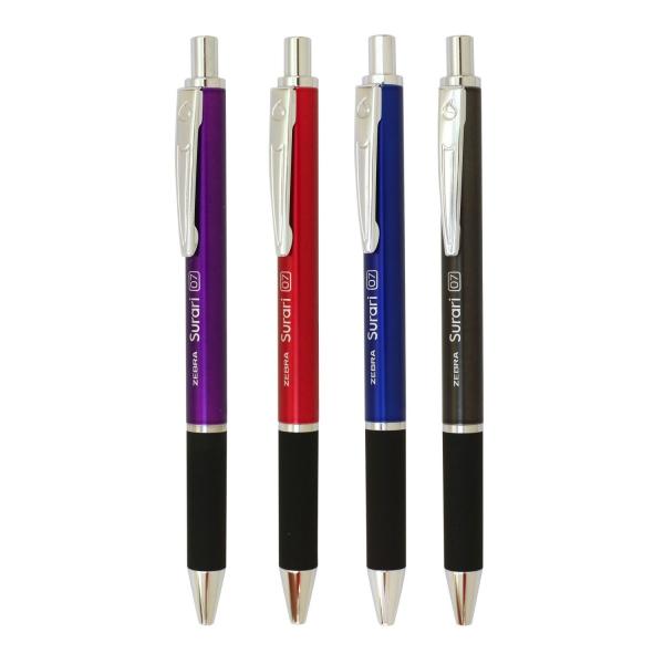 スラリ300 ボールペン0.7mm 紫軸 黒インク BA38-PU : 文具・文房具