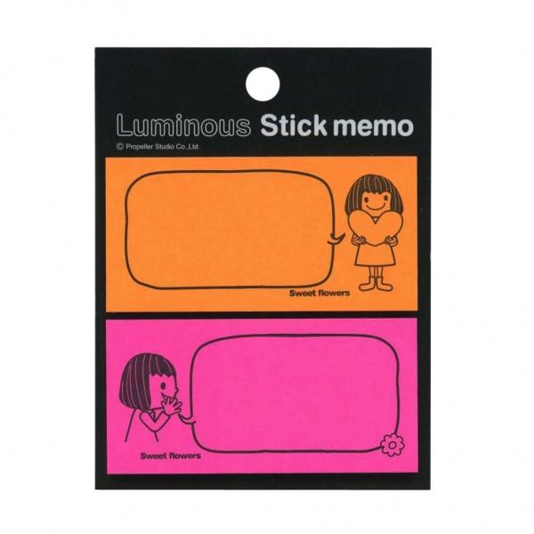 Luminous Stick memo ルミナス スティックメモ オレンジ＆マゼンタ  SM-098