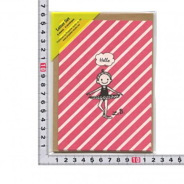レターセット LS-200 リトルバレリーナ : 文具・文房具のKDM ヤフー店