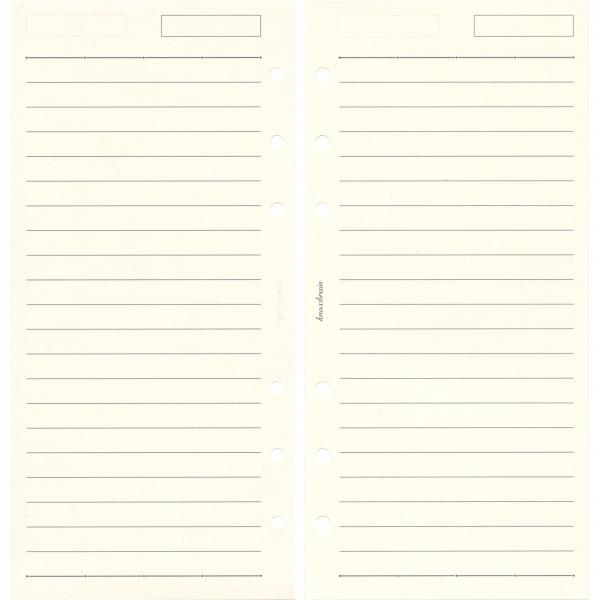 ナローサイズ メモ罫線(7mm罫)100枚 522-508 システム手帳リフィル