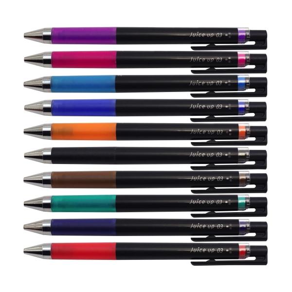 ゲルインキボールペン ジュースアップ ノック式 0.3mm ブラック LJP