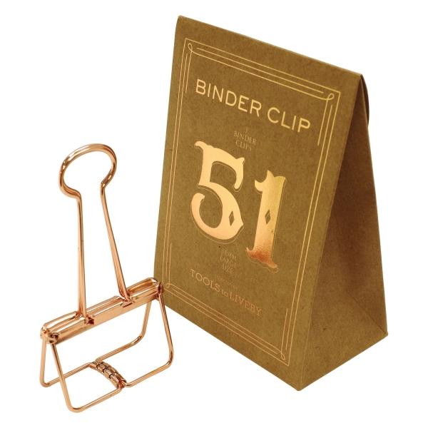 BINDER CLIP/バインダークリップ 51 TTLB ローズゴールド TL020RGD p118135文具・文房具のKDM ヤフー店 通販 Yahoo!ショッピング
