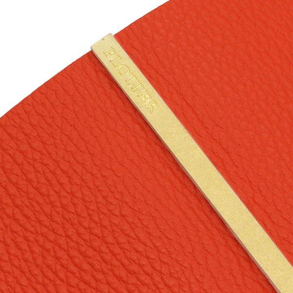 バイブルサイズ プロッター シュリンク リング径11mm オレンジ レザーバインダー/システム手帳 77716492_3