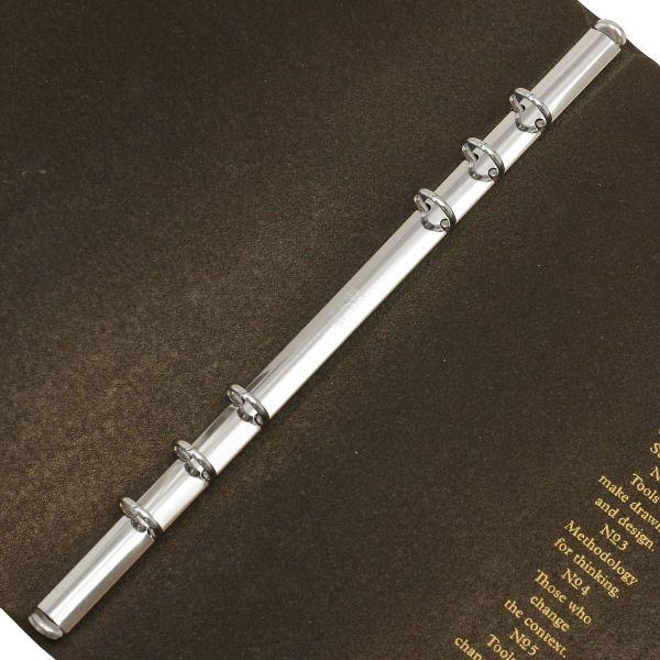 A5サイズ プロッター シュリンク リング径11mm ブラック レザー