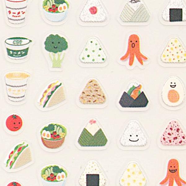 手帳用シール/ステッカー 貼ってはがせる 達成シール お弁当柄