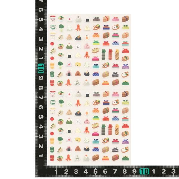 手帳用シール/ステッカー 貼ってはがせる 達成シール お弁当柄 82383