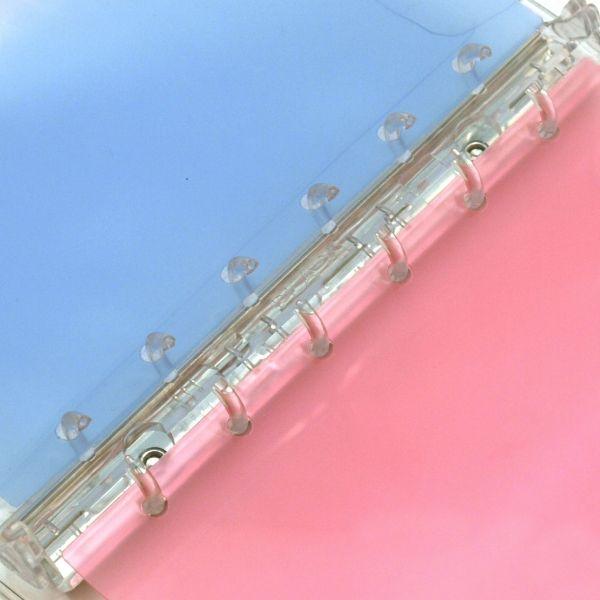 ミニ6穴サイズ システム手帳バインダー(保存バインダー) 透明 クリア