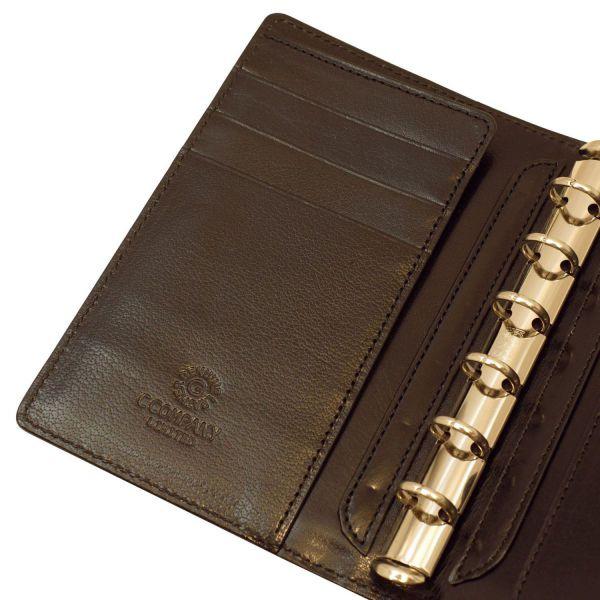 システム手帳 ミニ6サイズ カスール リング径13mm ブラック KR-3013-01