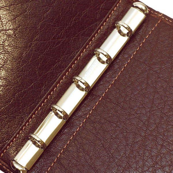 システム手帳 A7+マイクロ5 ディープ ライフオーガナイザー  リング径8mm ブラウン  2409-022_3