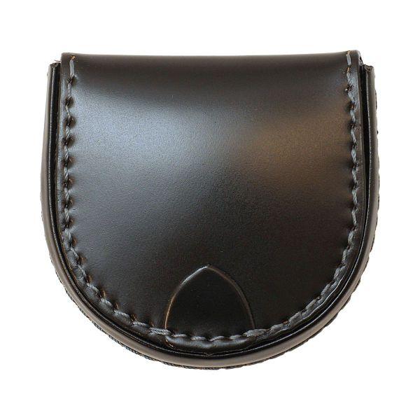 コードバン 馬蹄型小銭入れ ブラック コインケース CV-9016-01 : 文具