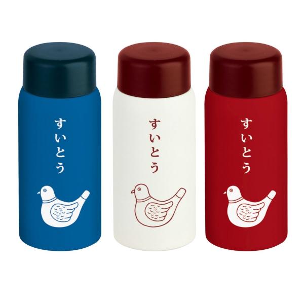ニューレトロ ミニ水筒 150ml ブルー 紙箱入 MZ007-BL : 文具・文房具