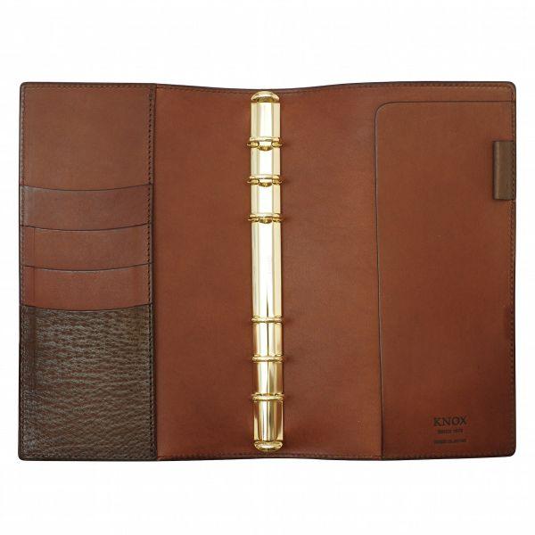 KNOX オーセン 20mm 手帳バイブルサイズダブルホックダークブラウン KNOX ノックス システム手帳 オーセン バイブル ブラウン ノックス
