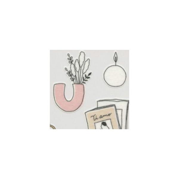 LIFEFUL/ライフフル イラストシール interior life インテリア ミニシール 80875 : 文具・文房具のKDM ヤフー店 ...