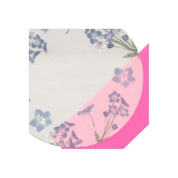 輝く高品質な ボンカドゥ ふせん ブルー 付箋 付せん 丸型 花柄 花束 お花 かわいい 22a fs01 Bl Materialworldblog Com