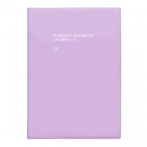 2023年 手帳 9月始まり A5 週間 バーチカルレフト タイポグラフィ パープル LALS70240PU p145340文具・文房具のKDM ヤフー店 通販 Yahoo!ショッピング