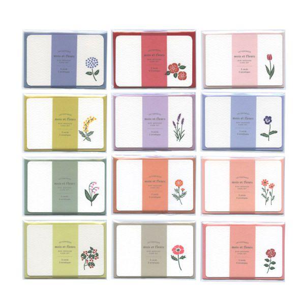 mois et fleurs ミニメッセージカードセット  lavender  MOF-107 |  | 02