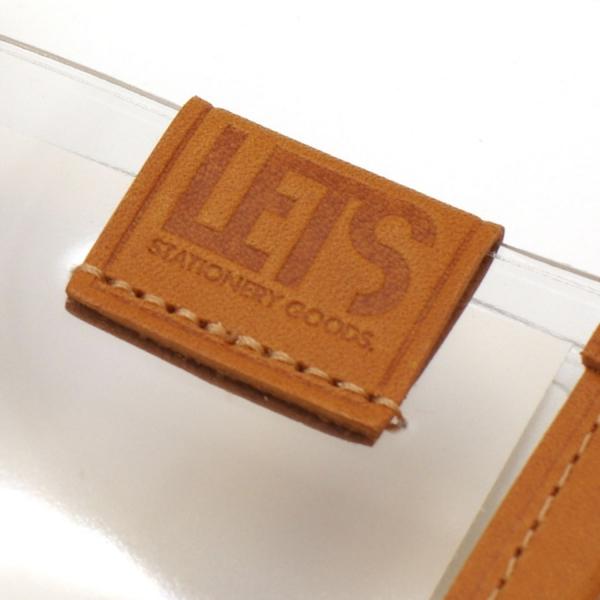 LETS STATIONERY GOODS クリアシステム手帳 バイブル レッド B6-3