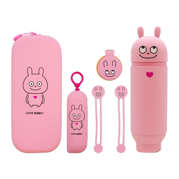 スタジオUG×. ファスナーポーチ ラブラビット にしむらゆうじ かわいい