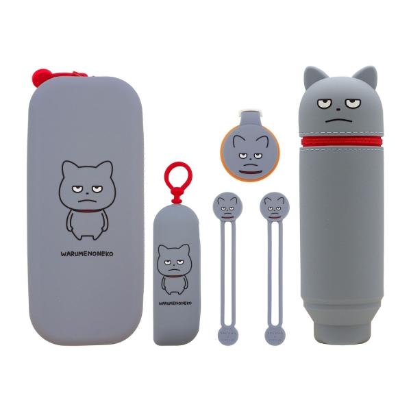 スタジオUG×LIHIT LAB. ファスナーポーチ わるめのねこ にしむら