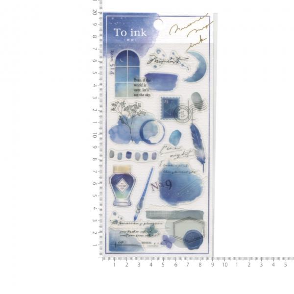 To ink/トゥーインク シール ストレート 静寂 透明シール 手帳デコ