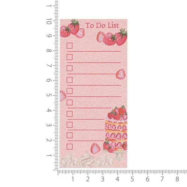 ストロベリーパーティー ToDoメモ付せん ケーキ 付箋 ふせん 香るメモ