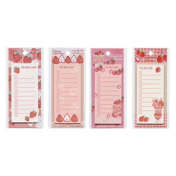 ストロベリーパーティー ToDoメモ付せん ケーキ 付箋 ふせん 香るメモ