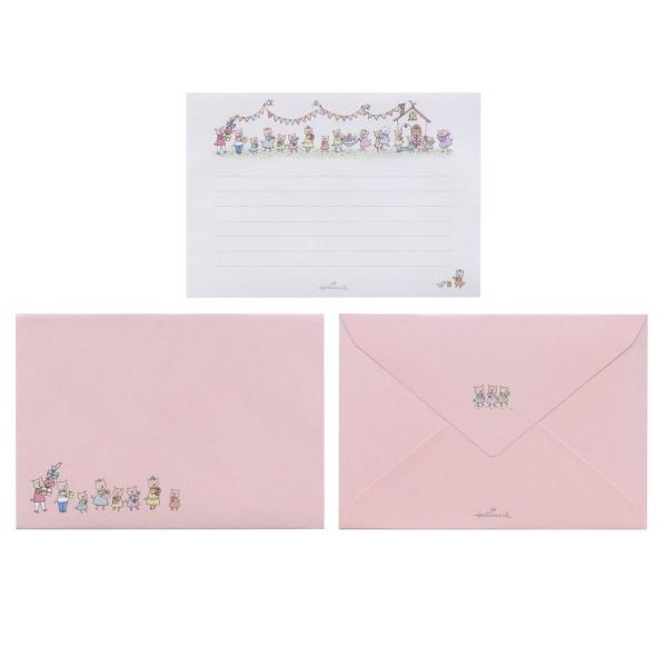 レターセット タイニー・アニマル・テイル ぶたとプレゼントII 封筒