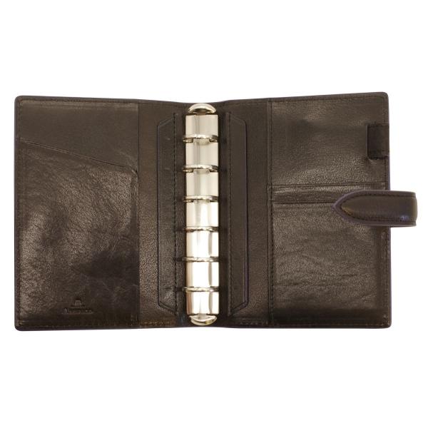 イシュー ミニ6サイズ リング径19ミリ ベルト ブラック システム手帳