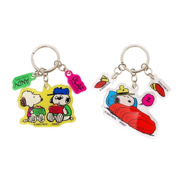 ピーナツ 3連アクリルキーホルダー アンディ&オラフ スヌーピー ピーナツ 3連アクリルキーホルダー アンディ&オラフ スヌーピー