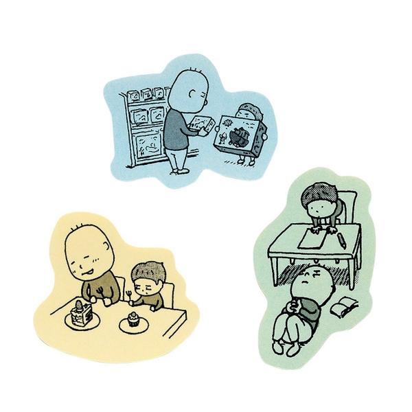ステッカー ヨシタケシンスケ おとなとこども シール 絵本作家