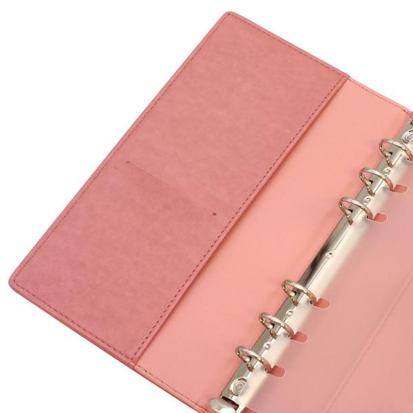 ご確認用　バイブルサイズ　システム手帳　ピンク　チョコ　手帳カバー　牛革　本革 ご確認用 バイブルサイズ システム手帳 ピンク チョコ 手帳カバー 牛革
