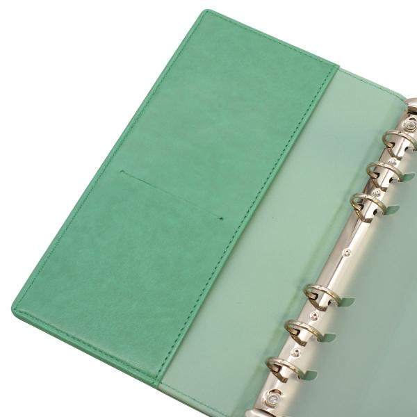 ご確認用 バイブル B6 システム手帳 フルカバー　牛革　薔薇　ミントグリーン ご確認用 バイブル B6 システム手帳 フルカバー 牛革 薔薇 ミントグリーン