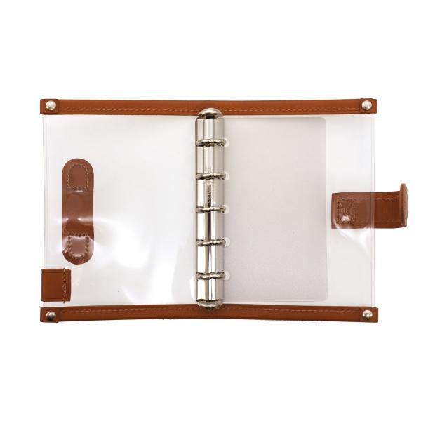 LETS STATIONERY GOODS クリアシステム手帳 ミニ5 ブルー M5-4 : 文具