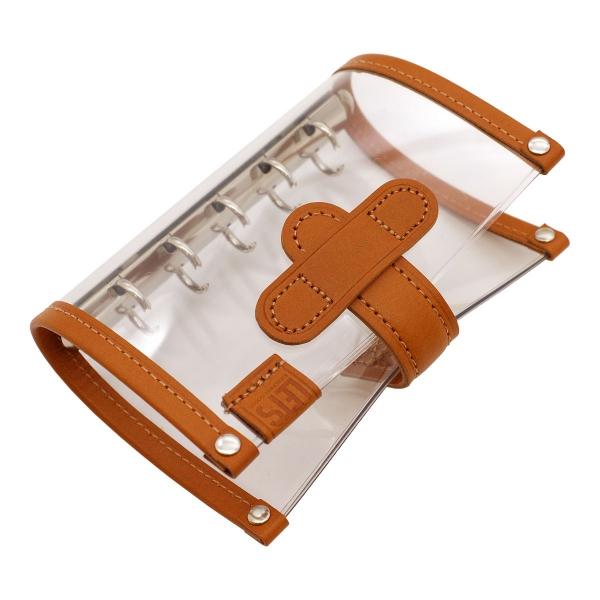 LETS STATIONERY GOODS クリアシステム手帳 ミニ5 ブルー M5-4 : 文具