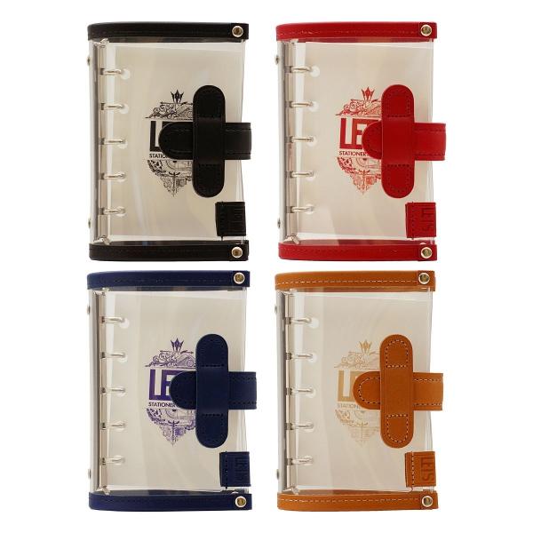 LETS STATIONERY GOODS クリアシステム手帳 ミニ5 ブルー M5-4 : 文具