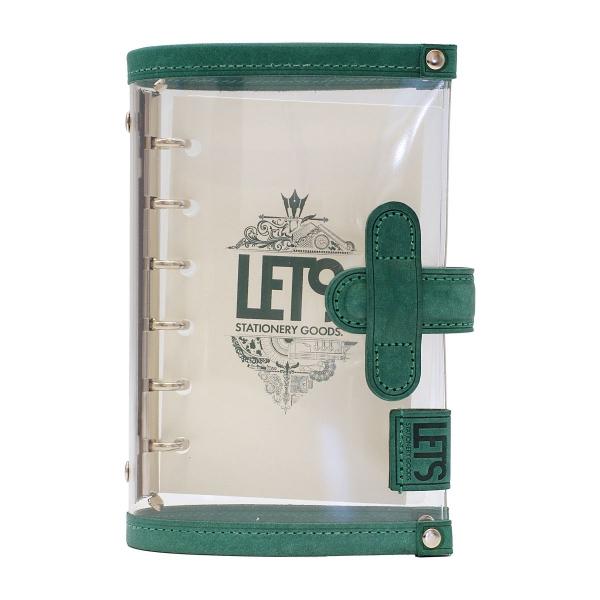LETS STATIONERY GOODS クリアシステム手帳 ミニ6 MAYAグリーン M6-5