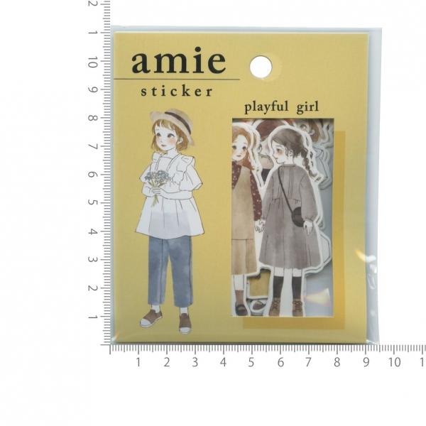 Amie sticker/アミ ステッカー playful girl かわいい フレークシール