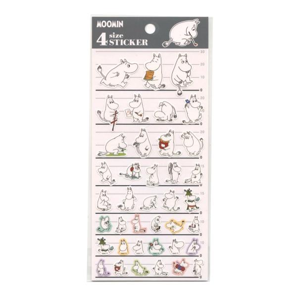4サイズ STICKER シール ムーミン 303984 : 文具・文房具のKDM