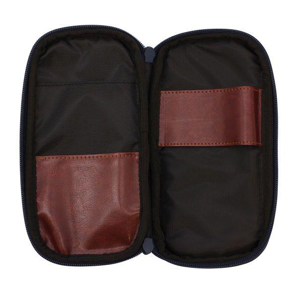 デニム ラウンドジップ ペンケース 筆箱 LDD-RZP-100 : 文具・文房具の