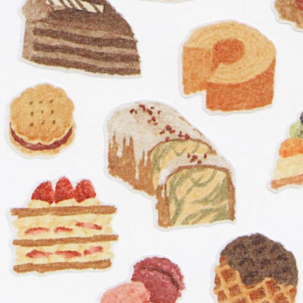 こころときめく ステッカーフード スイーツ シール デコ 81799 : 文具